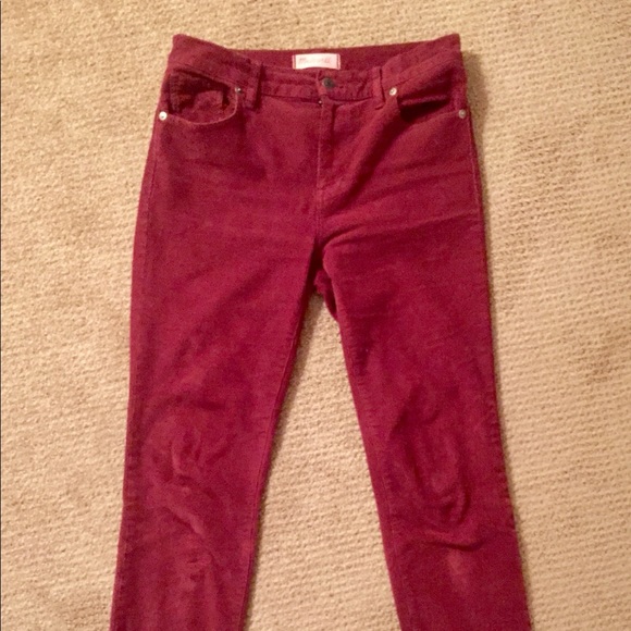 Madewell Burgundy High-Riser Corduroy - Picture 4 of 4